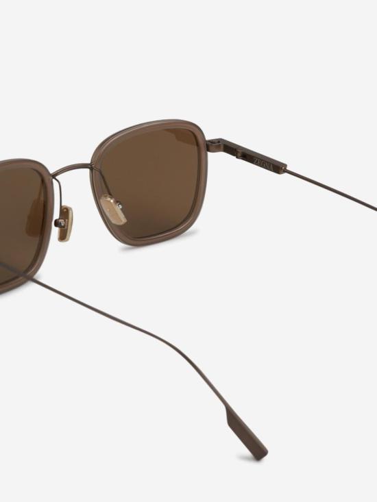25FW 에르메네질도제냐 안경 EZ027747 51EBrown BROWN - ERMENEGILDO ZEGNA