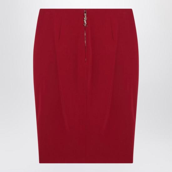 25FW 생로랑 스커트 852654Y5J19 R YSL 6054 RED - SAINT LAURENT