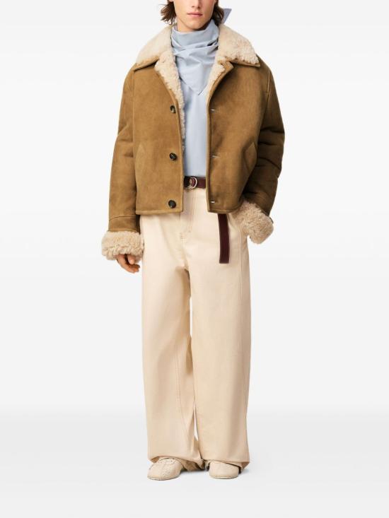 25FW 아미 가죽 자켓 UJK837 LH0057280 Camel - AMI