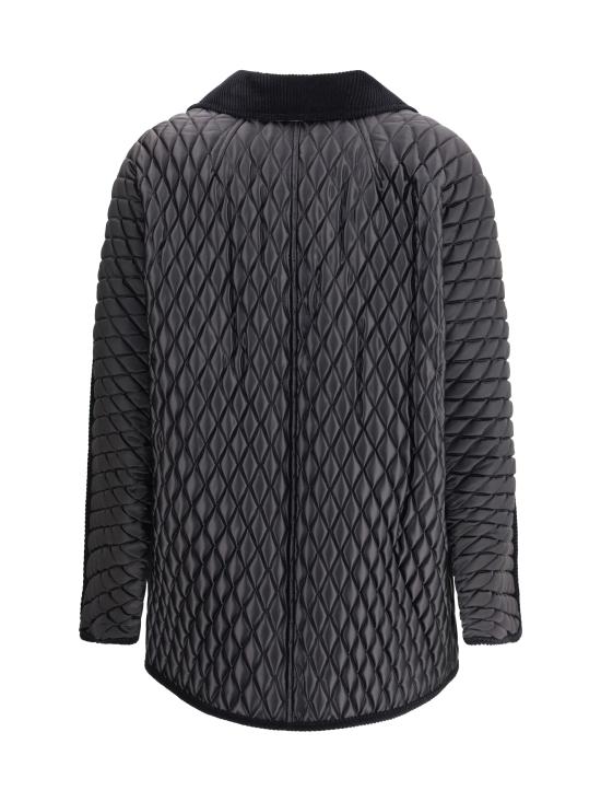 25FW 버버리 FLORISTON 플로리스톤 퀼티드 자켓 8113603 A1189 BLACK - BURBERRY