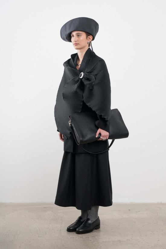  코울리 스튜디오 머플러/스카프 콜리 스튜디오 실크 듀피온 플리츠 스카프 - CAWLEY STUDIO