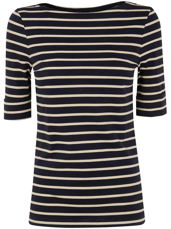 25FW 랄프 로렌 반팔 티셔츠 200980044 002 BLACK GOLD METALLIC