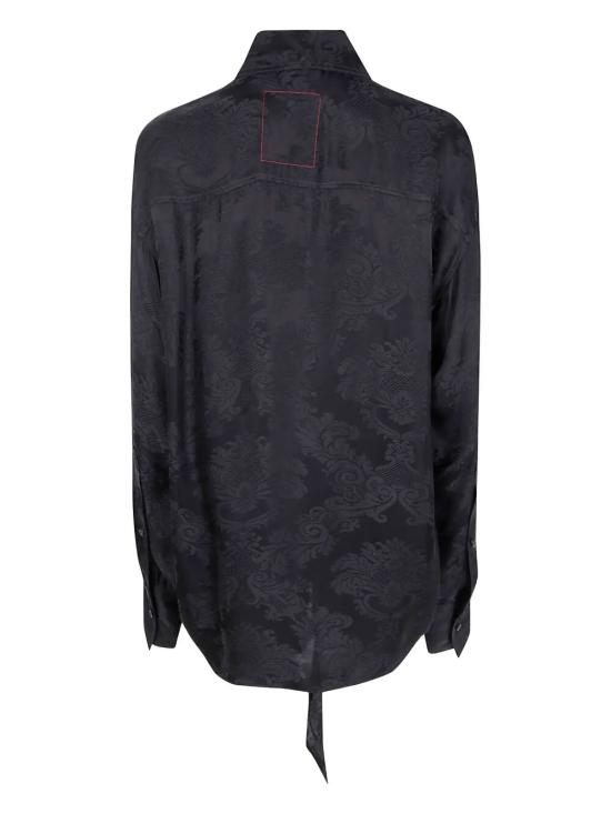 25FW 우마 왕 탑 UW1014 UW900 BLACK - UMA WANG