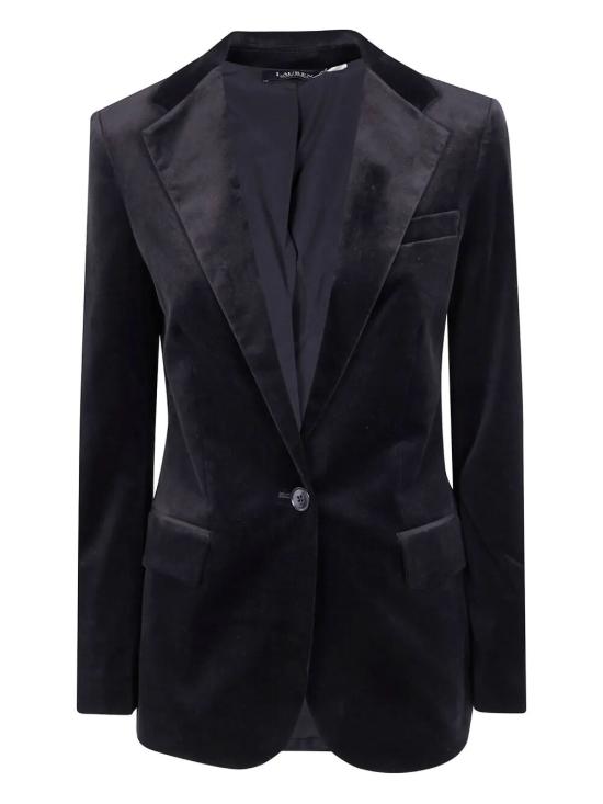 25FW 랄프 로렌 수트 자켓 200979961 001 BLACK VELVET - RALPH LAUREN