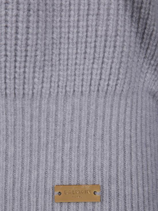 25FW 발망 터틀넥 FF0KG025KJ22 9UB INK GREY - BALMAIN