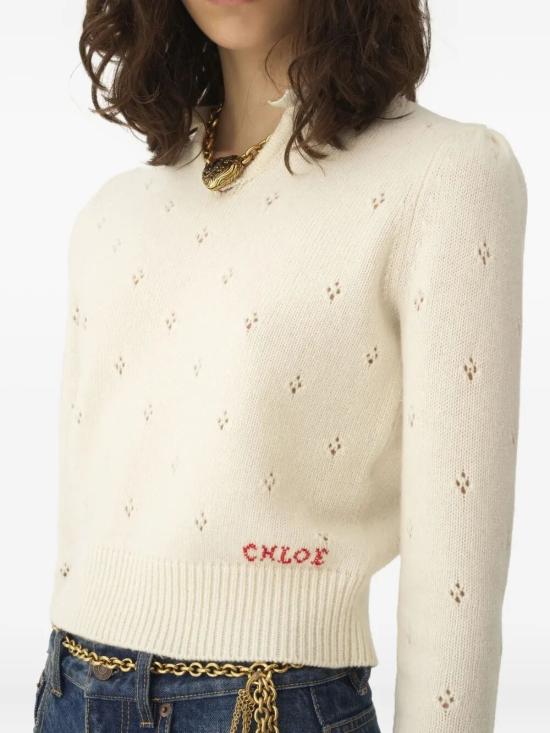 25FW 끌로에 스웨터 CH25WMP08590 107 ICONIC MILK - CHLOE