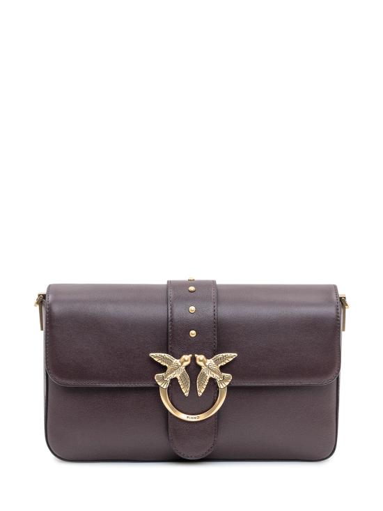 25FW 핑코 숄더백 105823A0QO LA7Q ROSSO MOGANO GOLD