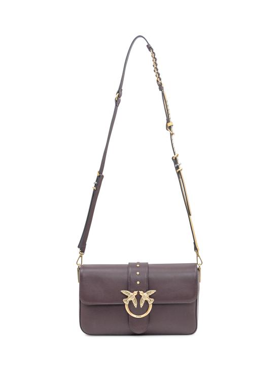 25FW 핑코 숄더백 105823A0QO LA7Q ROSSO MOGANO GOLD - PINKO