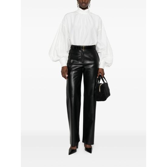 25FW 안토넬리 피렌체 가죽 팬츠 P8085 PERLAGE 999 BLACK - ANTONELLI FIRENZE