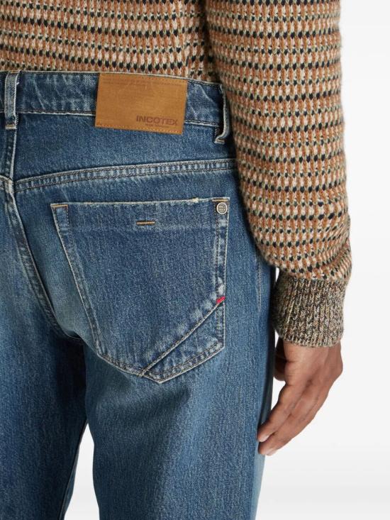 25FW 인코텍스 데님 팬츠 R0006L 2616A W01A MEDIUM BLACK WASH - INCOTEX