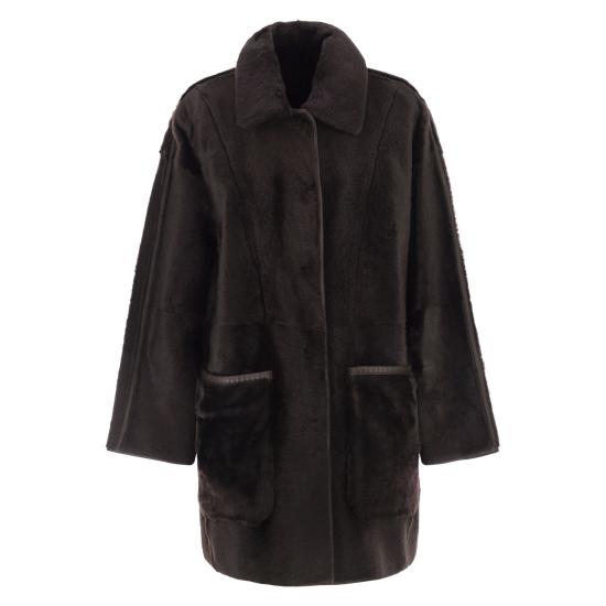 25FW 막스마라 Pirenei 코트 2521416015600 DARK BROWN