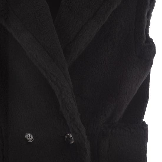 25FW 막스마라 테디 알파카 울 더블브레스트 베스트 2521276253600 BLACK - MAX MARA