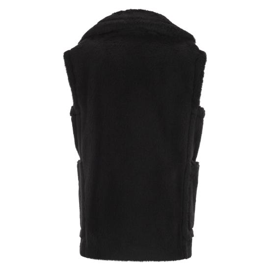 25FW 막스마라 테디 알파카 울 더블브레스트 베스트 2521276253600 BLACK - MAX MARA