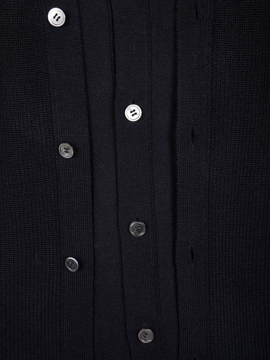 25FW 꼼데가르송 울 가디건 PP N007 0511 BLACK - COMME DES GARCONS