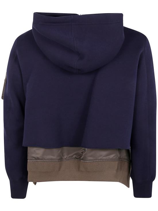 25FW 사카이 후드 티셔츠 25 08171 233 NAVY KHAKI - SACAI