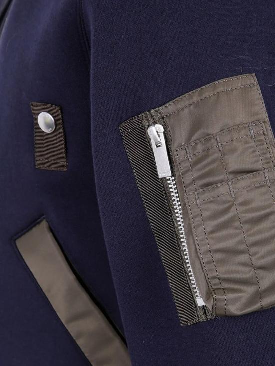 25FW 사카이 후드 티셔츠 25 08171 233 NAVY KHAKI - SACAI