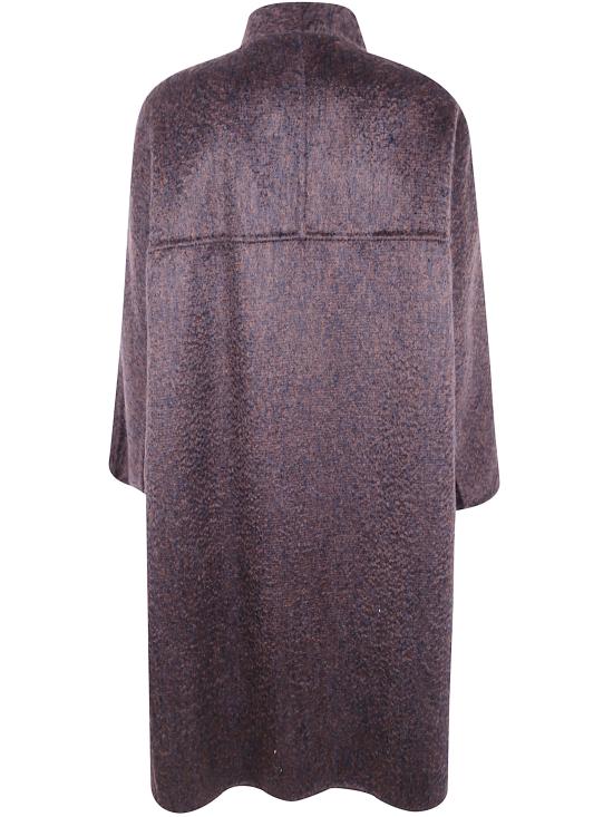 25FW 막스마라 코트 2521016115600 003 BROWN BLUE - MAX MARA