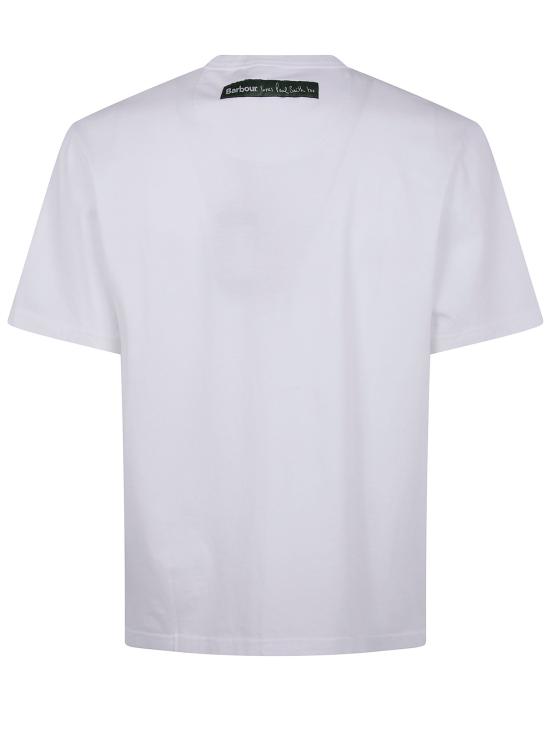 25FW 바버 X 폴스미스 반팔 티셔츠 MTS1525 MTS WH11 WHITE - BARBOUR X PAUL SMITH