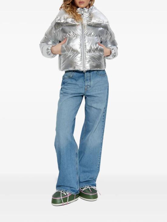 25FW 세이브더덕 숏패딩 D32452W ICED21 10012 SILVER - SAVE THE DUCK