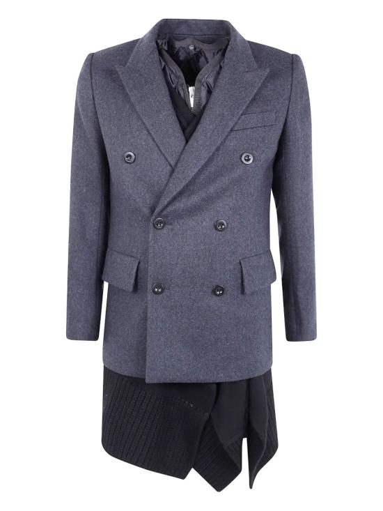 25FW 사카이 수트 자켓 25 08206 327 GREY BLACK - SACAI