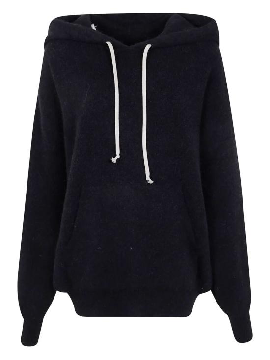 25FW 릭 오웬스 후드 티셔츠 RO02E4660 KWP 09 BLACK - RICK OWENS