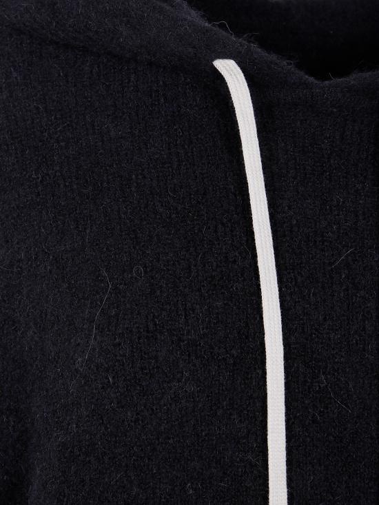 25FW 릭 오웬스 후드 티셔츠 RO02E4660 KWP 09 BLACK - RICK OWENS