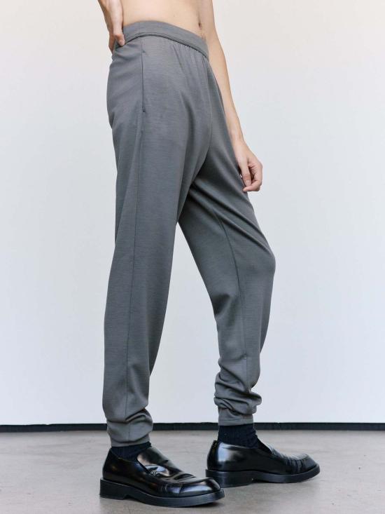  리에르 트레이닝/조거 팬츠 카모시오 인터록 울 폴라 조깅 팬츠 - RIER