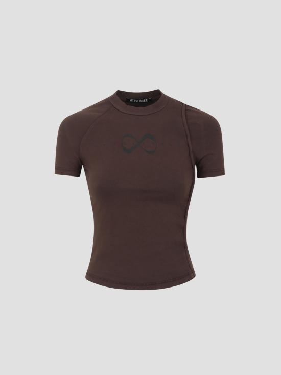 25FW 오토링거 반팔 티셔츠 11510201502 BRW BROWN