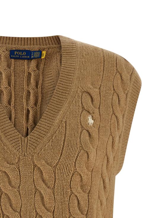 26FW 폴로 랄프로렌 베스트 211949994001 Beige - POLO RALPH LAUREN