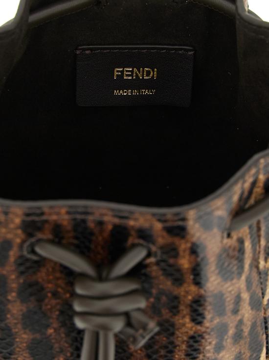 25FW 펜디 몬트레조 FF 자카드 미니 백 8BS109AV54F1N1S Brown - FENDI
