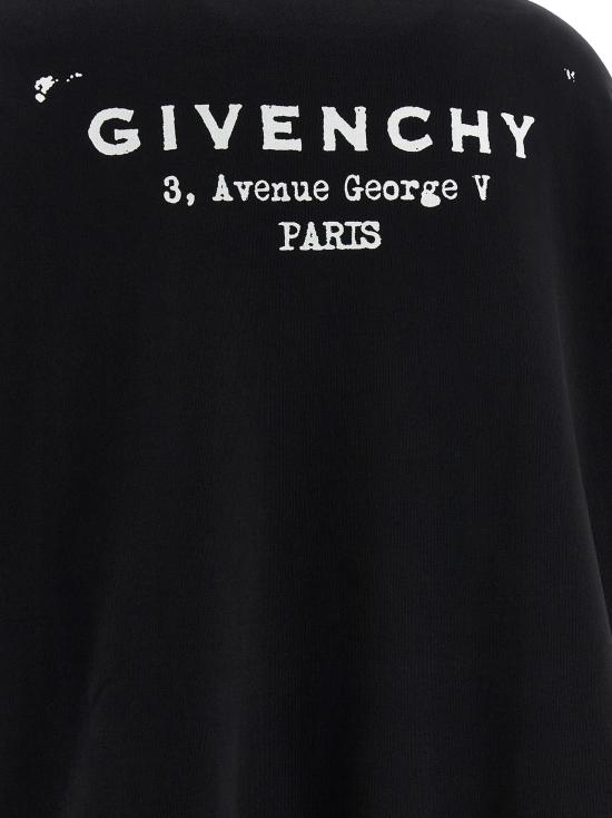 26SS 지방시 긴팔 티셔츠 BWJ04TP75N001 White Black - GIVENCHY