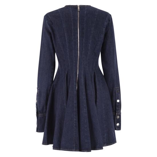 25FW 스포트막스 미디 원피스 2522226222600 BLUE - SPORTMAX