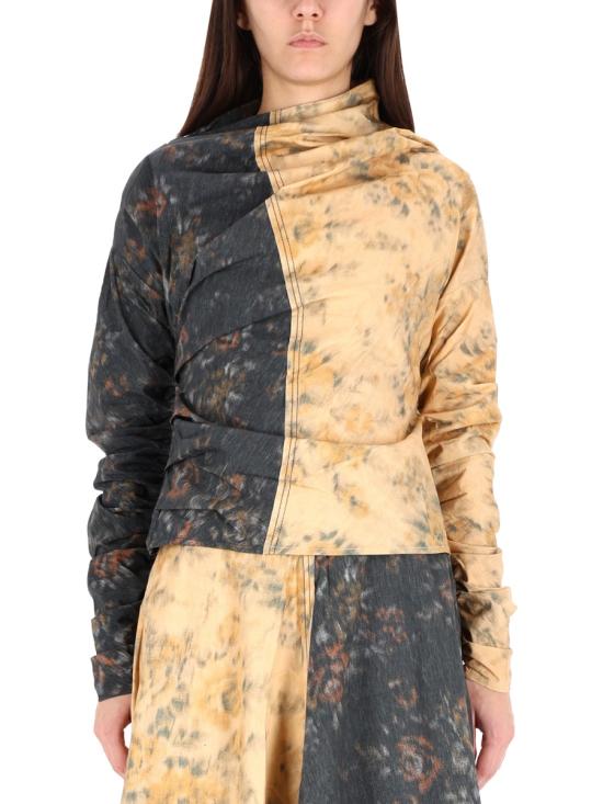 25FW 가니 긴팔 티셔츠 W1021 999 MULTICOLOUR