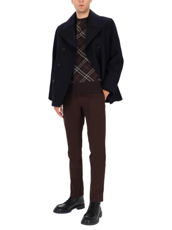 25FW 버버리 울 피코트 8115005 A1222 BLUE - BURBERRY