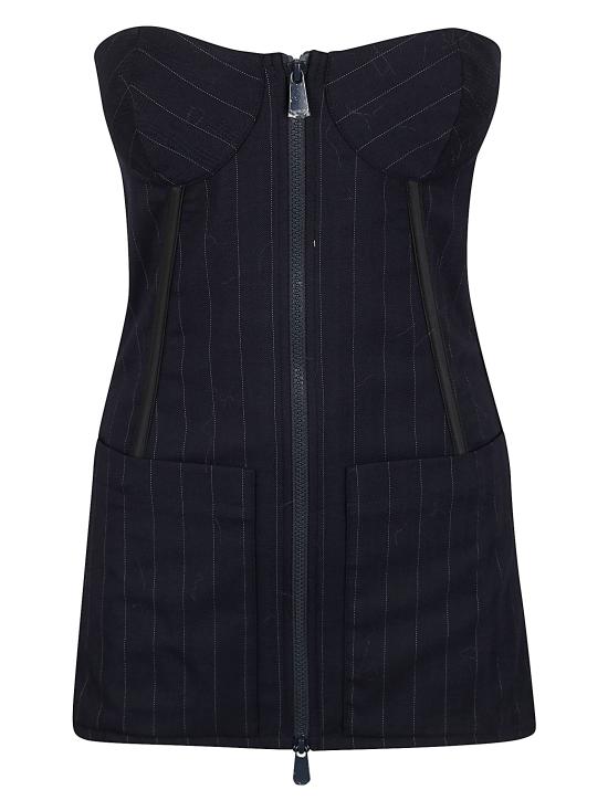 25FW 핑코 민소매 티셔츠 105631 A2QY EZ1 BLU BIANCO