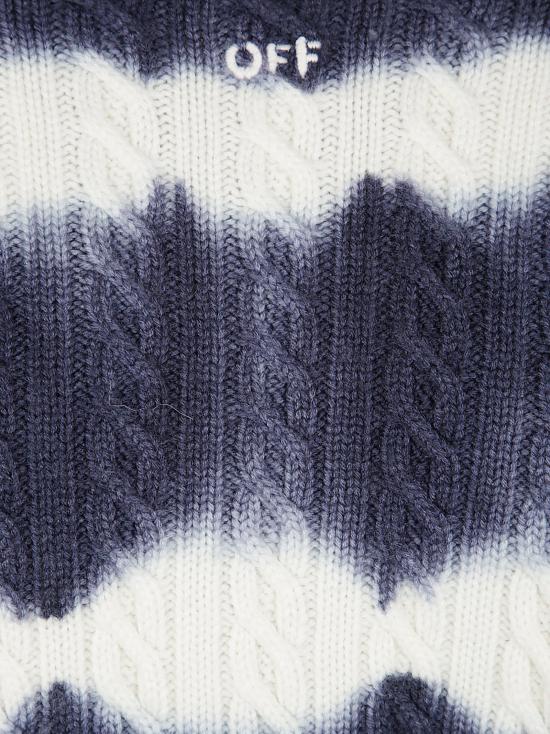 25FW 오프화이트 스웨터 OWHE10IF25KN I001 4801 BLUE IRIS WHITE - OFF WHITE