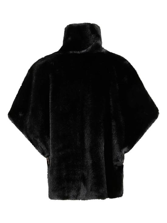 25FW 핑코 페이크 퍼 케이프 103837 A2PI Z99 NERO LIMOUSINE - PINKO