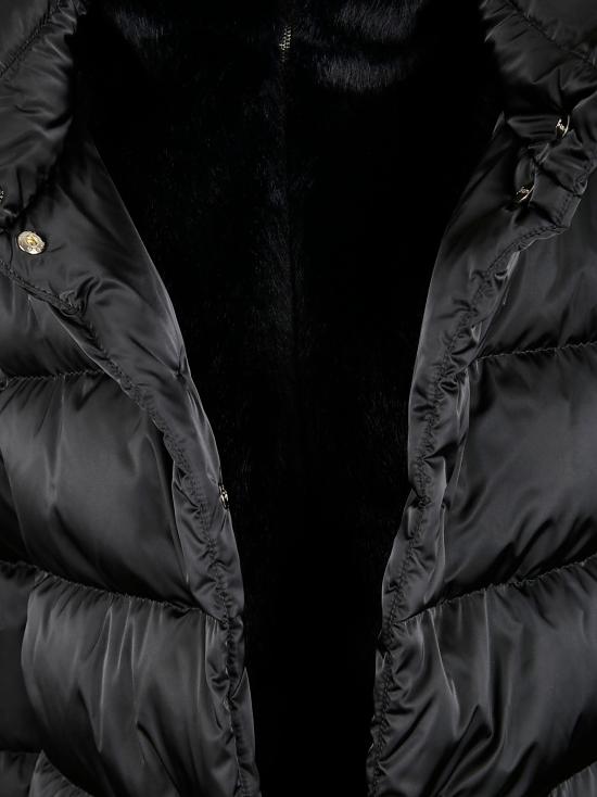 25FW 에르노 새틴 & 뉴 레이디 퍼 A셰이프 다운 자킷 PI001934D 12170Z 9300 NERO - HERNO
