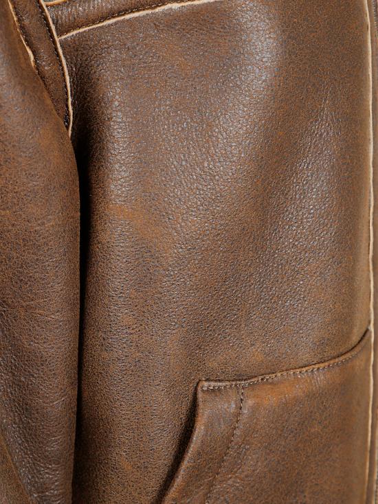 25FW 살바토레 산토로 가죽 자켓 49078 D RUST BEIGE - SALVATORE SANTORO