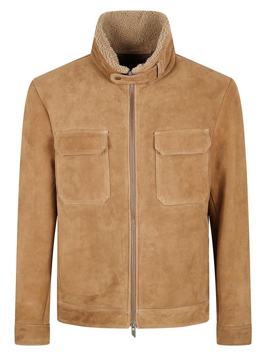 25FW 살바토레 산토로 가죽 자켓 49519 U CAMEL