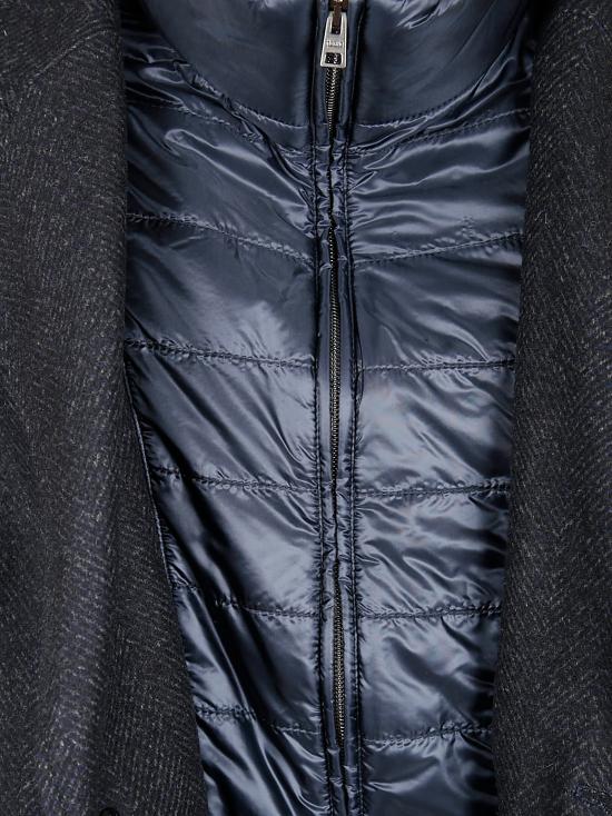 25FW 에르노 헤링본 싱글 브레스티드 코트 CA000216U 33457R 9200 BLU NAVY - HERNO