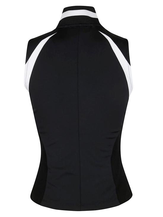 25FW 오프화이트 민소매 티셔츠 OWAD27AF25JE R001 1001 BLACK WHITE - OFF WHITE