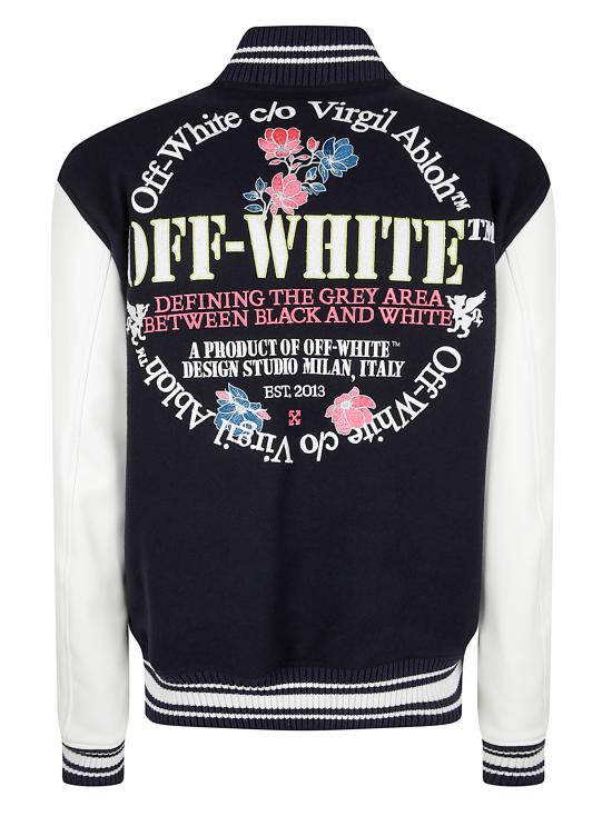 25FW 오프화이트 자켓 OWEK006F25FA B002 4801 BLUE IRIS WHITE - OFF WHITE