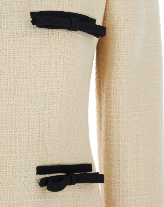 25FW 발렌티노 가라바니 미디 원피스 7B0VAH25 90YDNG Almond nero - VALENTINO GARAVANI