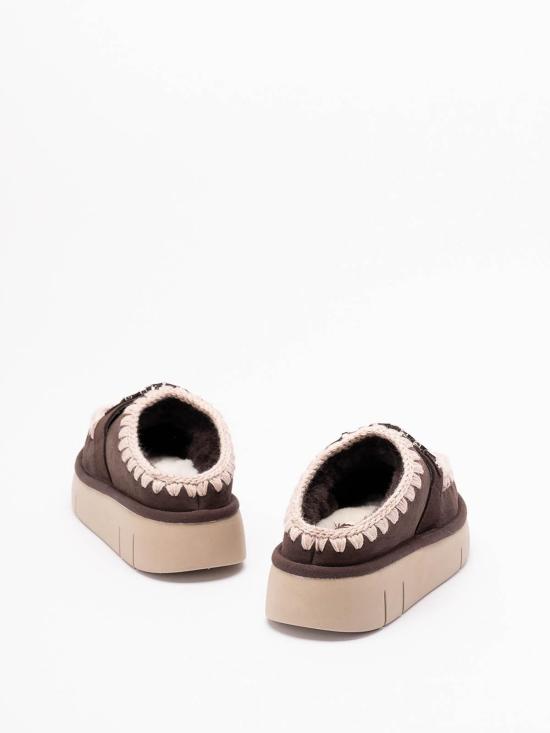  모우 뮬/슬리퍼 MUFW531001AMOCHA Black - MOU