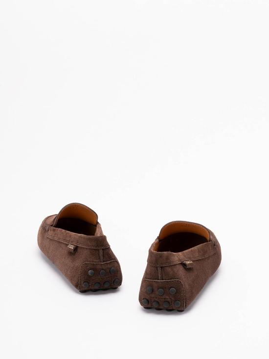 26SS 토즈 고미노 스웨이드 드라이빙 슈즈 XXW22L00010RE0S611 Brown - TODS