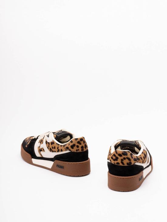 25FW 펜디 매치 소프트레더 스웨이드 로우탑 플랫폼 8E8625AY9GF1TO3 Brown - FENDI