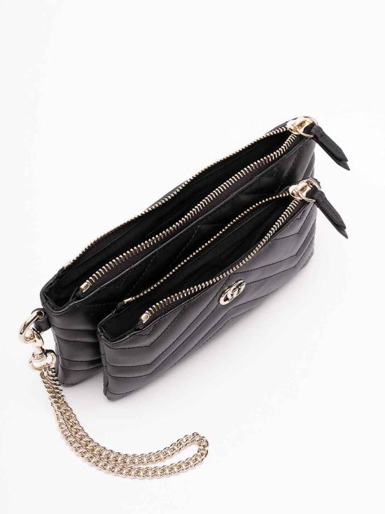 25FW 구찌 GG 마몽 스몰 체인 파우치 837744AAET81000 Black - GUCCI