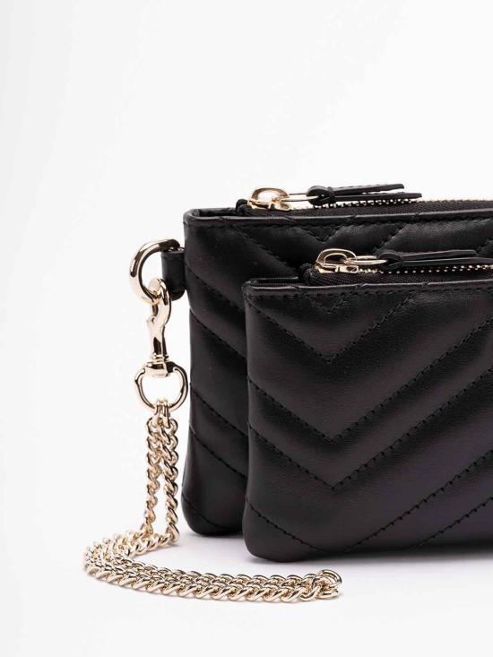 25FW 구찌 GG 마몽 스몰 체인 파우치 837744AAET81000 Black - GUCCI