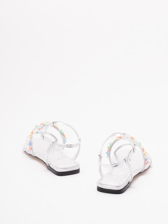 25FW 지미추 샌들 GWYNDAISYFLATEQNSILVERMULTI Multicolour - JIMMY CHOO